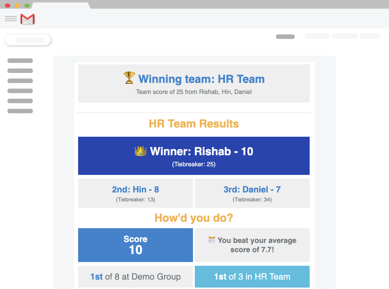 Water Cooler Trivia How it works